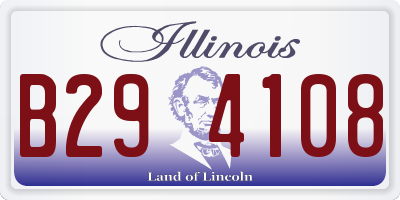 IL license plate B294108