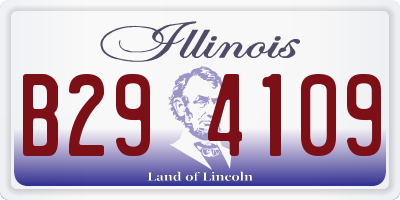 IL license plate B294109