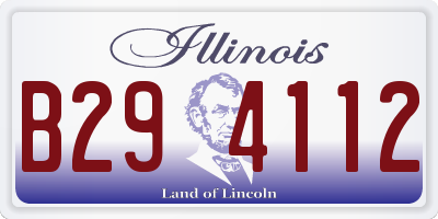 IL license plate B294112