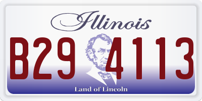 IL license plate B294113