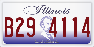 IL license plate B294114