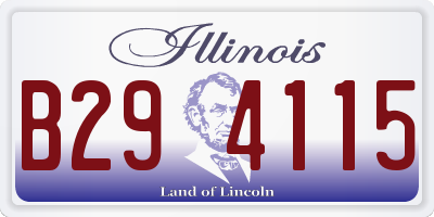 IL license plate B294115