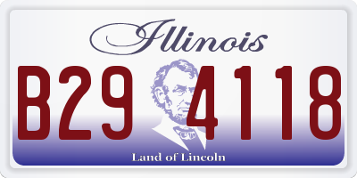 IL license plate B294118