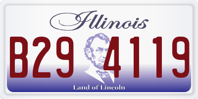 IL license plate B294119