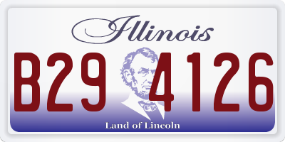 IL license plate B294126