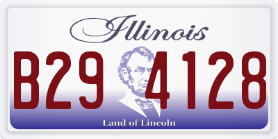 IL license plate B294128