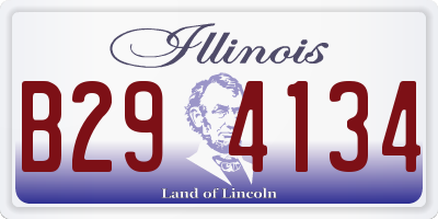 IL license plate B294134