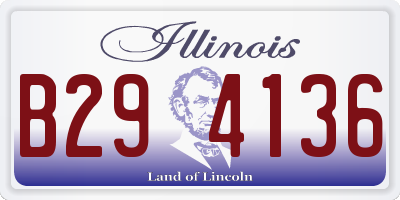 IL license plate B294136