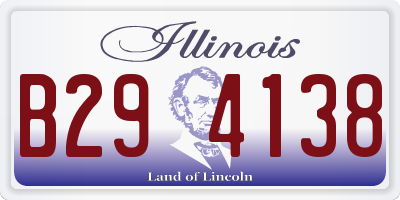 IL license plate B294138