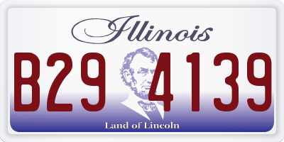 IL license plate B294139