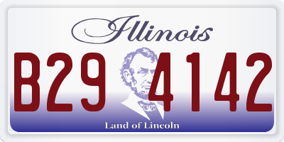 IL license plate B294142