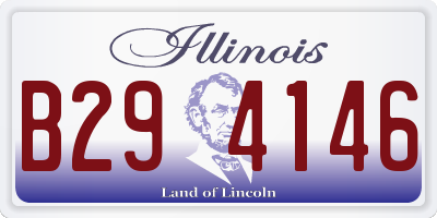 IL license plate B294146