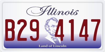 IL license plate B294147