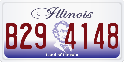 IL license plate B294148