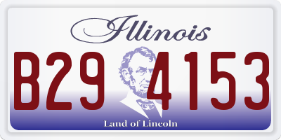 IL license plate B294153