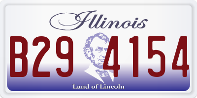 IL license plate B294154