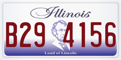 IL license plate B294156
