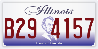 IL license plate B294157