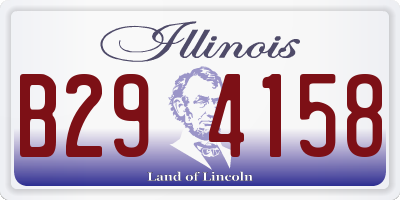IL license plate B294158