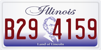 IL license plate B294159