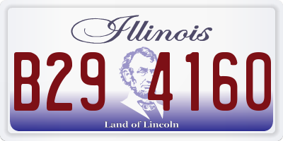 IL license plate B294160