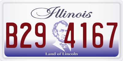 IL license plate B294167
