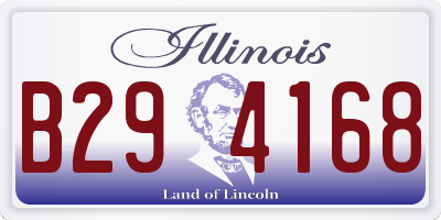 IL license plate B294168
