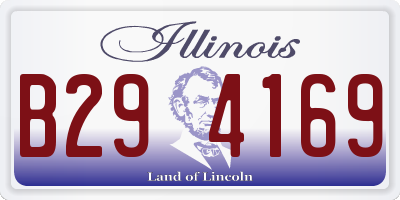 IL license plate B294169