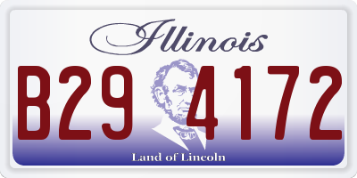 IL license plate B294172