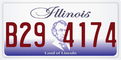 IL license plate B294174