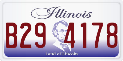 IL license plate B294178