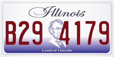 IL license plate B294179