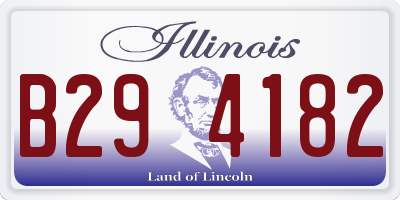 IL license plate B294182