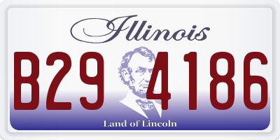 IL license plate B294186