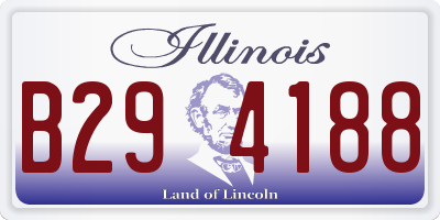 IL license plate B294188