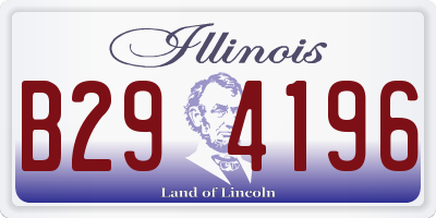 IL license plate B294196