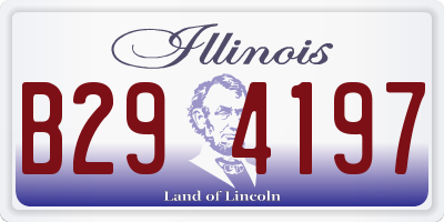 IL license plate B294197