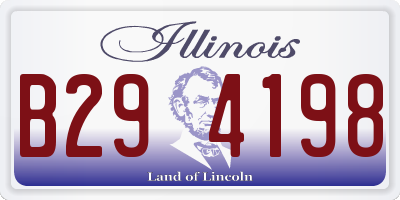 IL license plate B294198