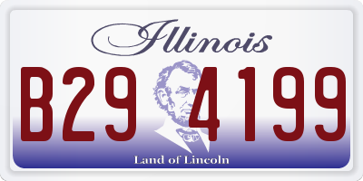 IL license plate B294199