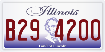 IL license plate B294200