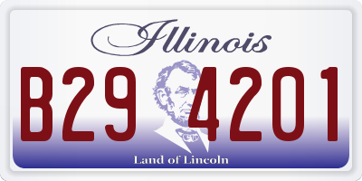 IL license plate B294201