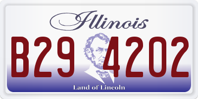 IL license plate B294202