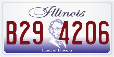 IL license plate B294206