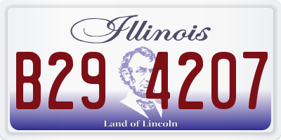 IL license plate B294207