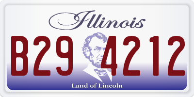 IL license plate B294212