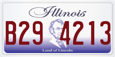 IL license plate B294213