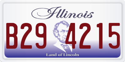 IL license plate B294215