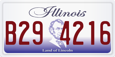 IL license plate B294216