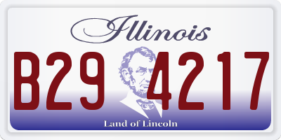 IL license plate B294217