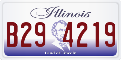 IL license plate B294219